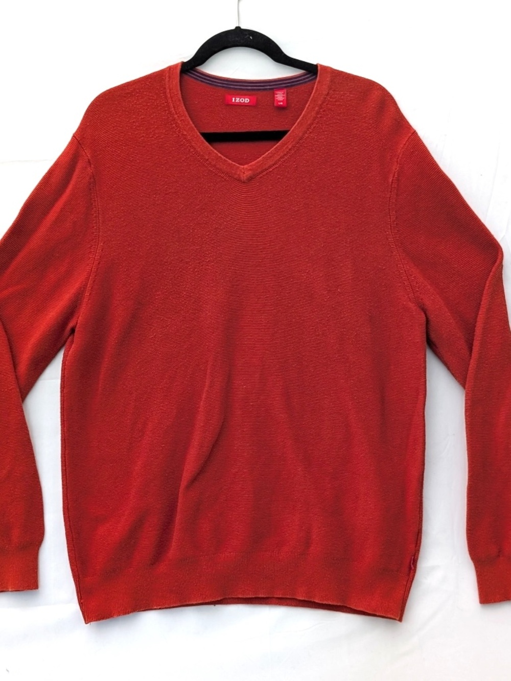 Izod mens cotton knit pullover sweater